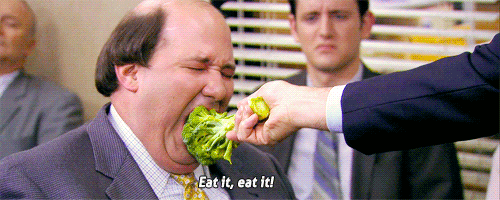 healthy-food-Kevin-the-office-broccoli-eat-gif